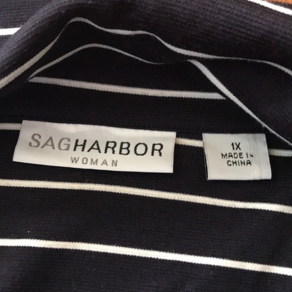 🧥 SAG-HARBOR Sweater Jacket Size 1X 🧥 - Picture 4 of 8